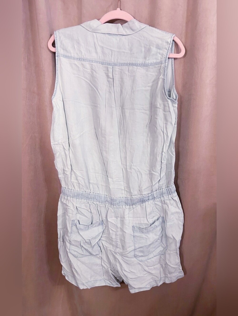 AARON & AMBER CHAMBRAY ROMPER - Picture 3 of 6